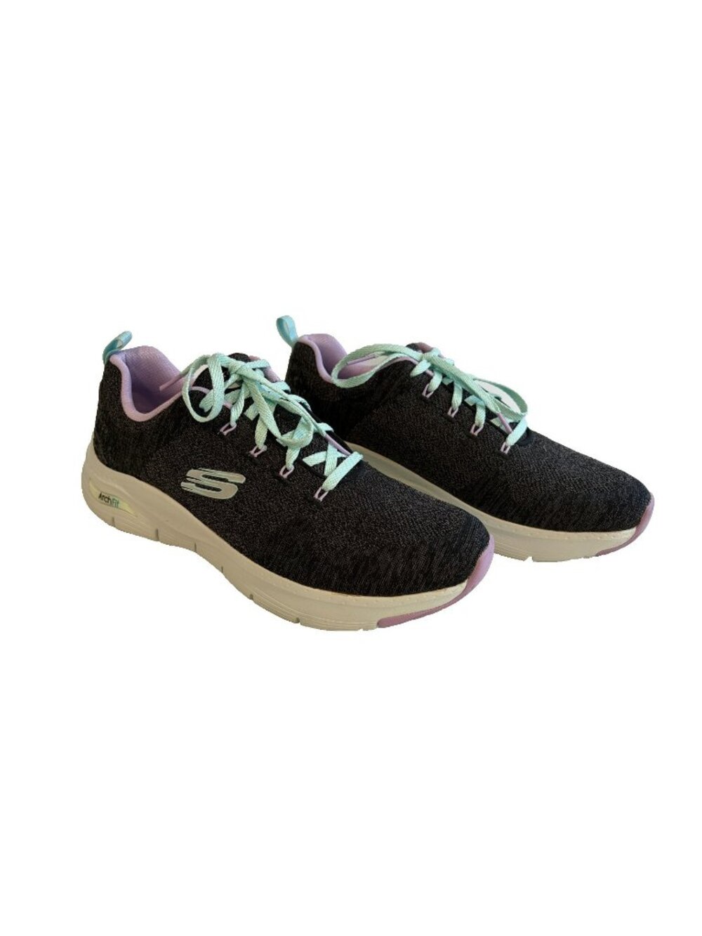 Sketchers Air-Cooled Arch Fit Women's Size 9.5 Grey Blue Purple 149414
